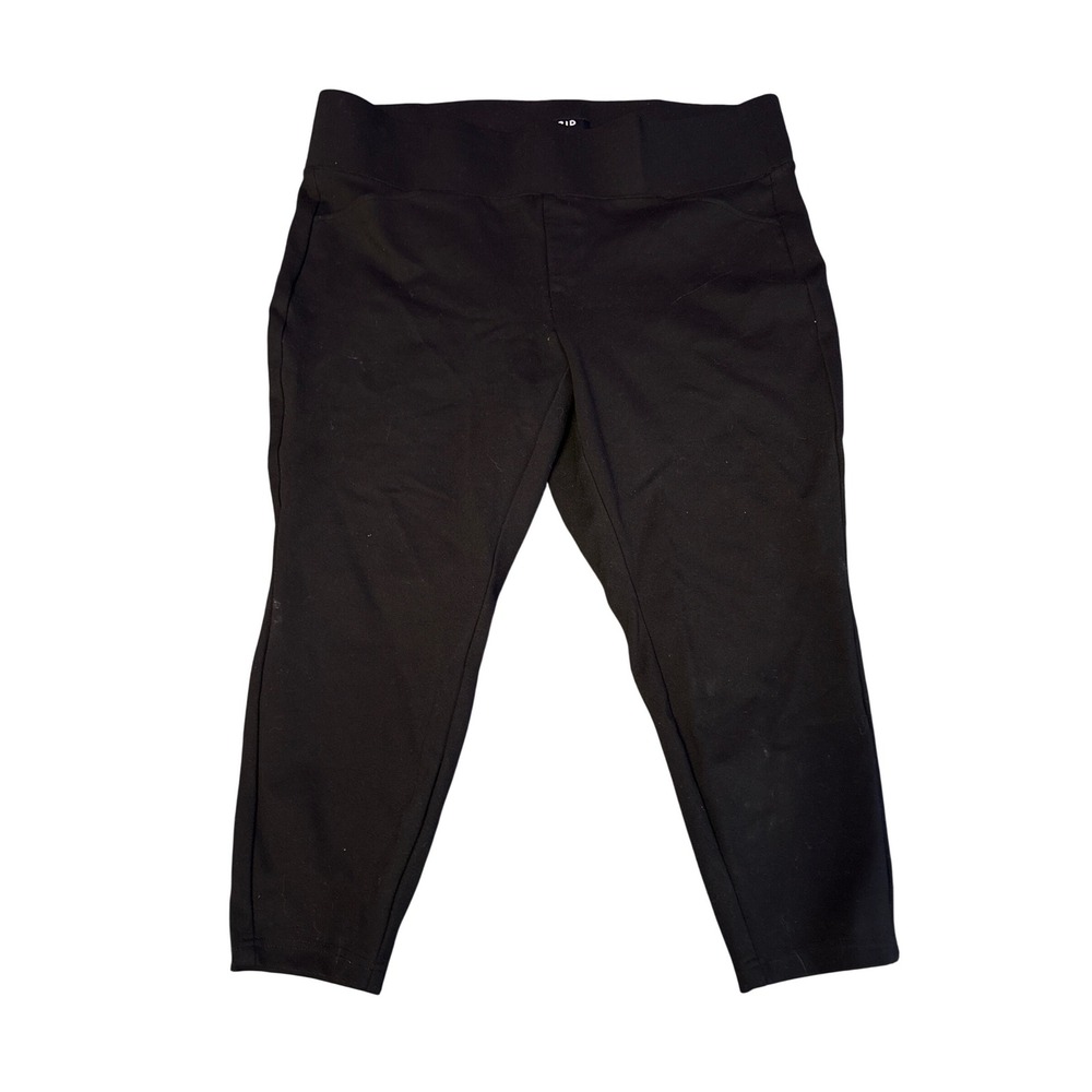 Torrid Womens Black Pixie Pull On Cropped Pants, Size 2X Short